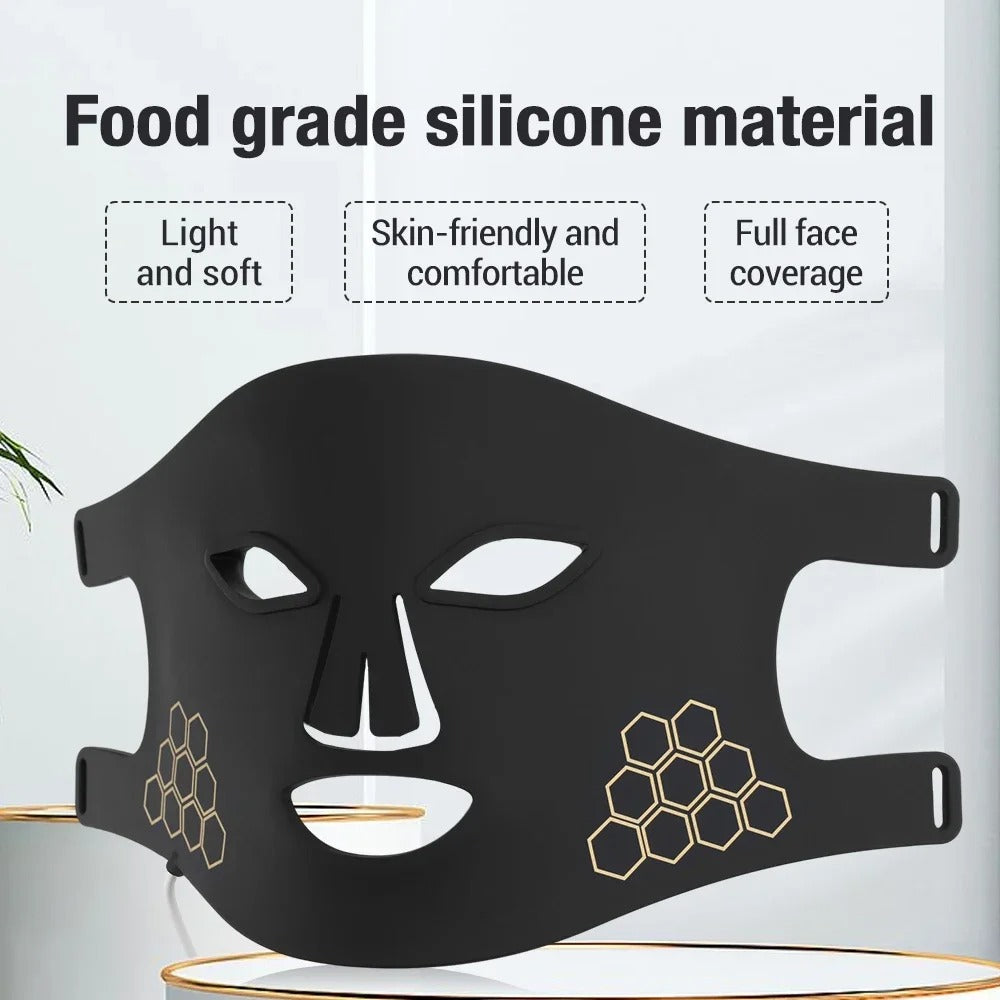 LED Light Therapy Face Mask – Skin Rejuvenation & Anti-Aging Treatment Device