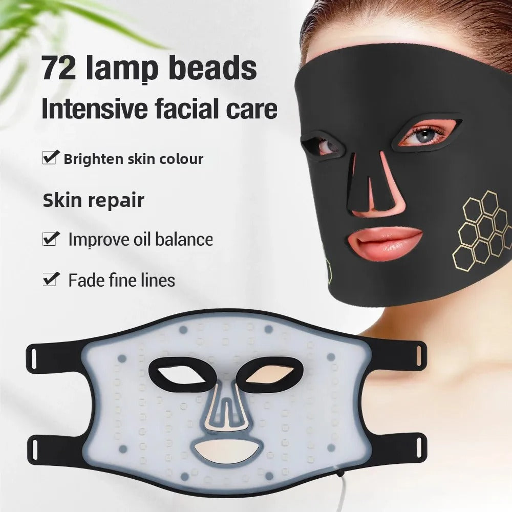 LED Light Therapy Face Mask – Skin Rejuvenation & Anti-Aging Treatment Device