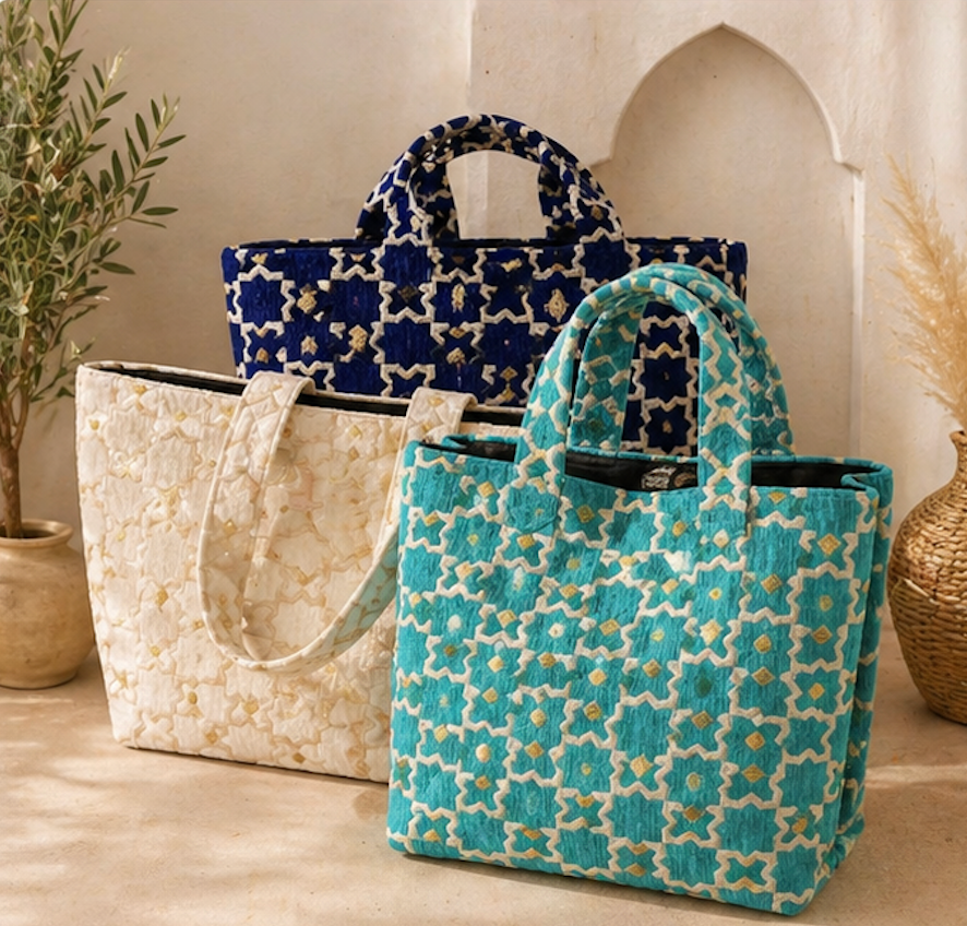 Moroccan Pattern Tote Bags & Pouches
