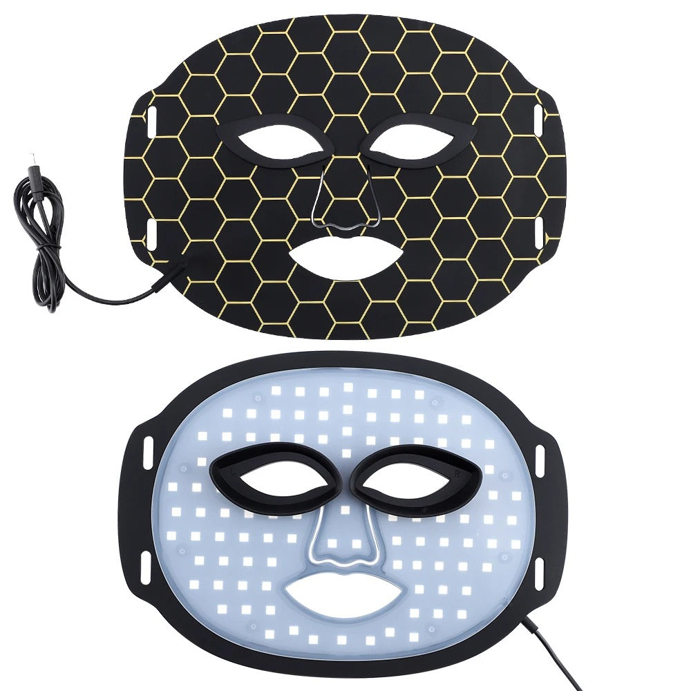 LED Light Therapy Face Mask – Skin Rejuvenation & Anti-Aging Treatment Device
